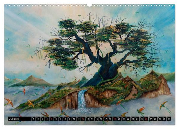 Produktbild: Traumbaumwelten - Gem&auml;lde von Conny Krakowski (hochwertiger Premium Wandkalender 2026 DIN A2 quer), Kunstdruck in Hochglanz