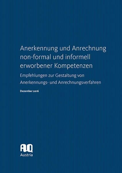 Produktbild: Anerkennung und Anrechnung non-formal und informell erworbener Kompetenzen
