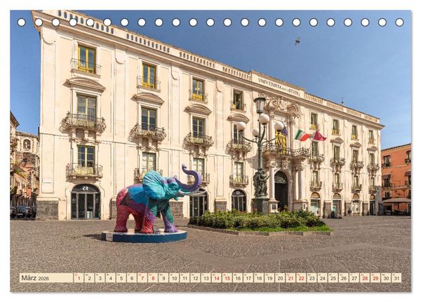 Produktbild: Sizilien, &Auml;tna-Catania-Cefalu-Messina-Syrakus-Taormina-Tindari (Tischkalender 2026 DIN A5 quer), CALVENDO Monatskalender