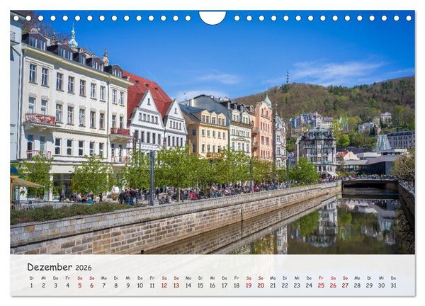 Produktbild: Karlsbad / Karlovy Vary - Kleinod im Westb&ouml;hmischen B&auml;derdreieck (Wandkalender 2026 DIN A4 quer), CALVENDO Monatskalender