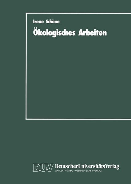 Produktbild: &Ouml;kologisches Arbeiten