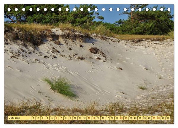 Produktbild: Sonne, Sand und Meer. Farben der K&uuml;ste (Tischkalender 2026 DIN A5 quer), CALVENDO Monatskalender