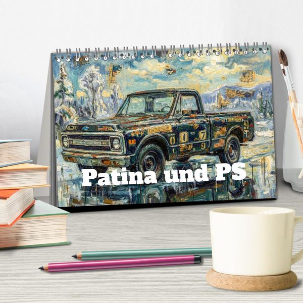 Produktbild: Patina und PS (Tischkalender 2027 DIN A5 quer), CALVENDO Monatskalender