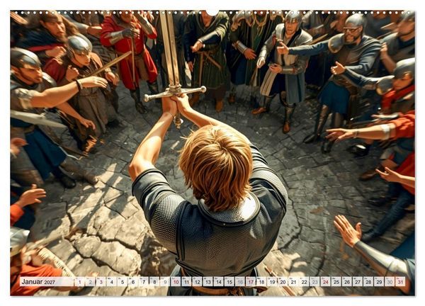 Produktbild: Camelot &ndash; Aufstieg und Fall einer Legende (Wandkalender 2027 DIN A2 quer), CALVENDO Monatskalender