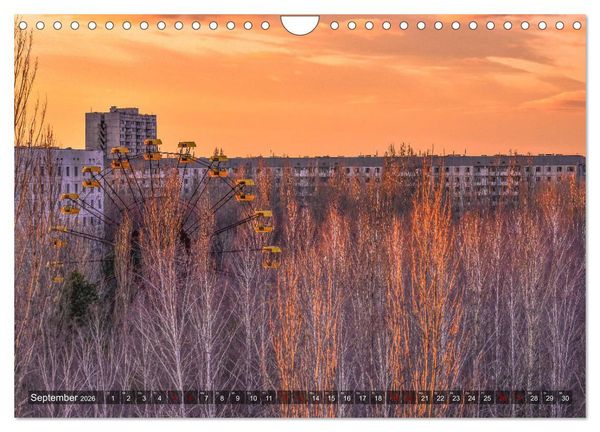 Produktbild: Tschernobyl - Prypjat - Die radioaktive Geisterstadt (Wandkalender 2026 DIN A4 quer), CALVENDO Monatskalender