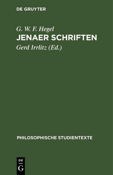Produktbild: Jenaer Schriften