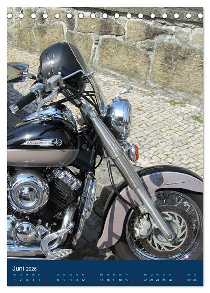 Produktbild: Mein Motorradkalender (Tischkalender 2026 DIN A5 hoch), CALVENDO Monatskalender