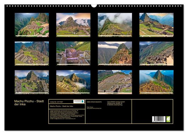 Produktbild: Machu Picchu - Stadt der Inka (Wandkalender 2026 DIN A2 quer), CALVENDO Monatskalender
