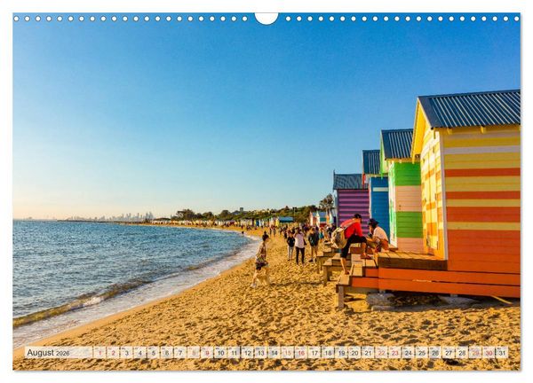 Produktbild: Melbourne Impressionen (Wandkalender 2026 DIN A3 quer), CALVENDO Monatskalender