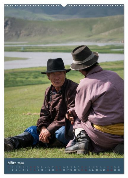 Produktbild: Mongolei - Mensch, Natur und Religion im Einklang (hochwertiger Premium Wandkalender 2026 DIN A2 hoch), Kunstdruck in Hochglanz