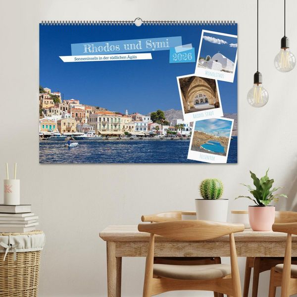Produktbild: Rhodos und Symi (Wandkalender 2026 DIN A2 quer), CALVENDO Monatskalender
