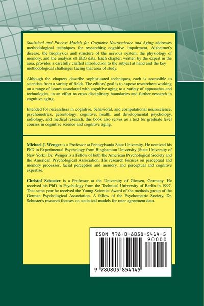 Produktbild: Statistical and Process Models for Cognitive Neuroscience and Aging