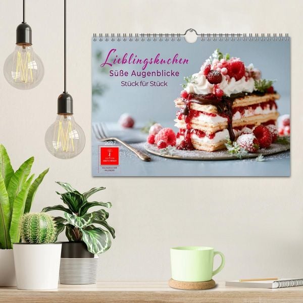 Produktbild: Lieblingskuchen - S&uuml;&szlig;e Augenblicke (Wandkalender 2027 DIN A4 quer), CALVENDO Monatskalender
