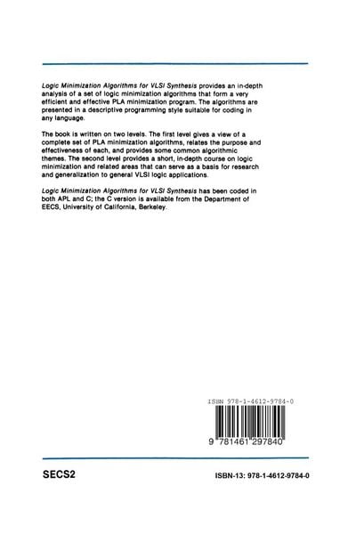 Produktbild: Logic Minimization Algorithms for VLSI Synthesis