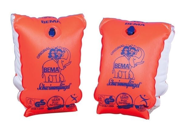 BEMA® 18001 - Original Schwimmflügel, orange, Größe 0, 11-30 kg, 1-6 Jahre