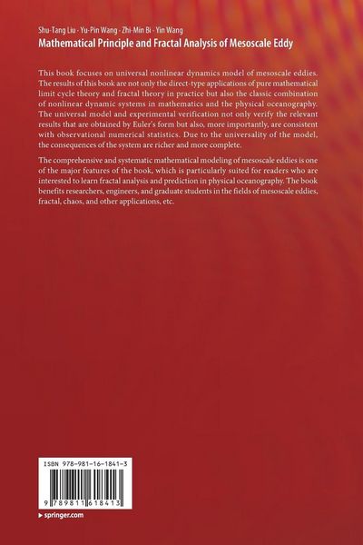 Produktbild: Mathematical Principle and Fractal Analysis of Mesoscale Eddy