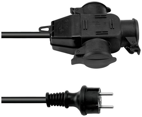 Produktbild: Eurolite 3024701D Strom Verl&auml;ngerungskabel Schwarz 3m H07RN-F 3G 2,5mm&sup2;