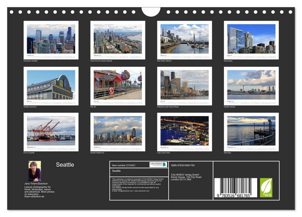 Produktbild: Seattle (Wall Calendar 2026 DIN A4 landscape), CALVENDO 12 Month Wall Calendar
