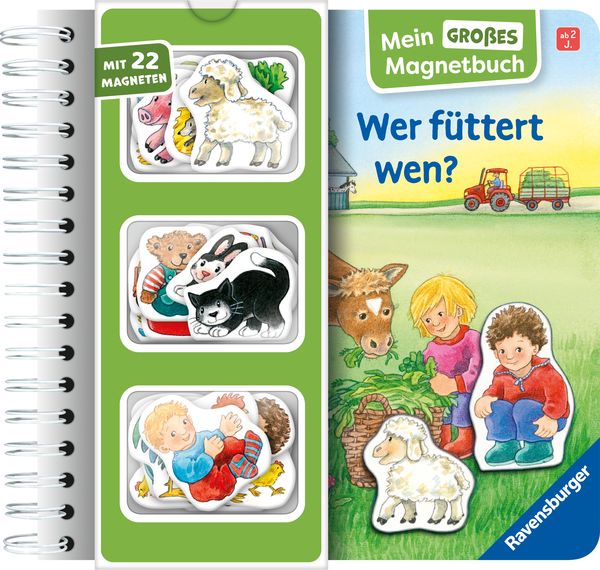 Mein großes Magnetbuch - Wer füttert wen?, Gebundene Ausgabe von Irmgard Eberhard, Ravensburger Verlag GmbH, 9783473421602