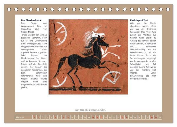 Produktbild: Kurioses im Antiken Olympia (Tischkalender 2027 DIN A5 quer), CALVENDO Monatskalender