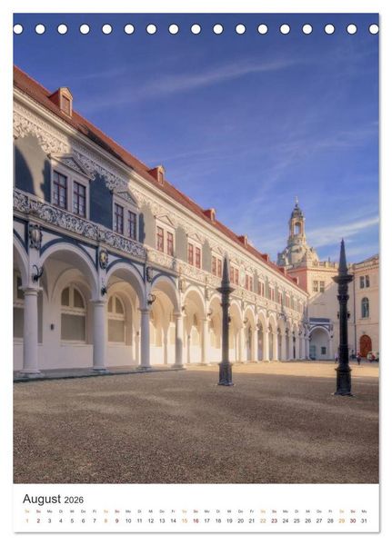 Produktbild: Highlights in Dresden (Tischkalender 2026 DIN A5 hoch), CALVENDO Monatskalender