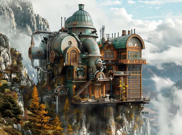 Produktbild: CALVENDO Puzzle Ein Motiv aus dem Kalender "Steampunk Domizile" | 2000 Teile Lege-Gr&ouml;&szlig;e 90x67cm Foto-Puzzle f&uuml;r gl&uuml;ckliche Stunden