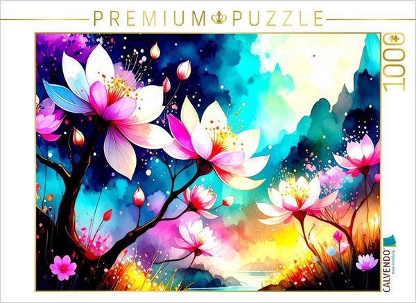 CALVENDO Puzzle Elegante Magnolien in voller Blüte | 1000 Teile Lege-Größe 64x48cm Foto-Puzzle für glückliche Stunden, Sonstige von , Calvendo Puzzle,