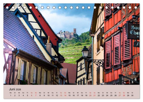 Produktbild: Dorfidyllen in Frankreich (Tischkalender 2026 DIN A5 quer), CALVENDO Monatskalender