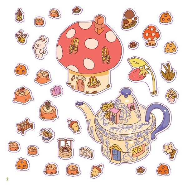 Produktbild: Cozy Sticker Worlds &ndash; Whimsy Wonders