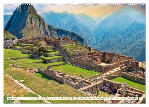 Produktbild: Machu Picchu - Stadt der Inka (hochwertiger Premium Wandkalender 2026 DIN A2 quer), Kunstdruck in Hochglanz