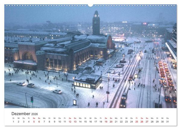 Produktbild: Helsinki - Eine wundersch&ouml;ne Reise in die finnische Hauptstadt. (Wandkalender 2026 DIN A2 quer), CALVENDO Monatskalender
