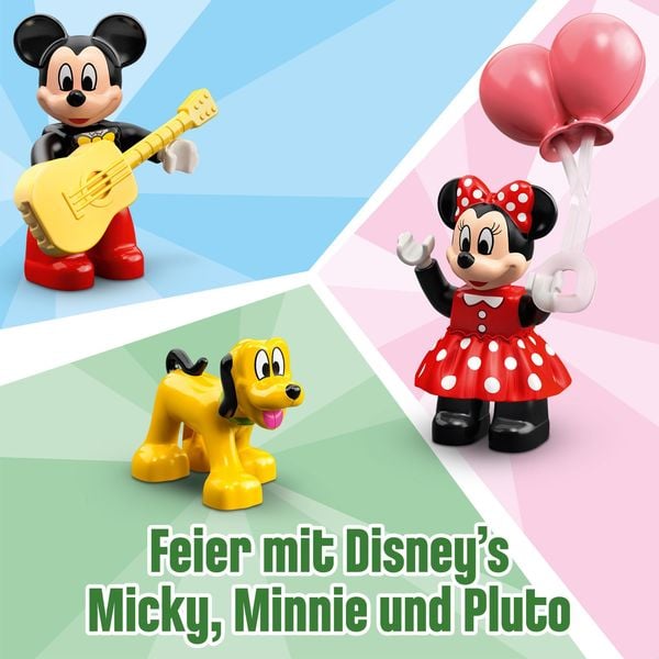 LEGO DUPLO | Disney 10941 Mickys und Minnies Geburtstagszug, Spielzeugzug