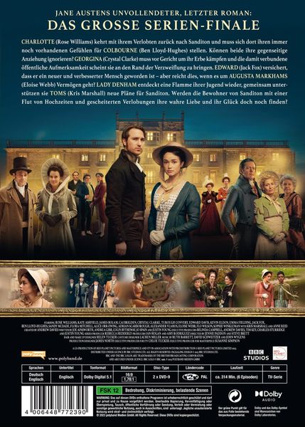 Produktbild: Jane Austen: Sanditon - Staffel 3 [2 DVDs]