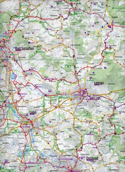 Produktbild: Radkarte Ostwestfalen Lippe 1:75.000 (RK-NRW07)
