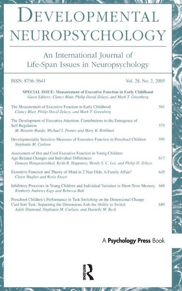 Produktbild: Measurement of Executive Function in Early Childhood