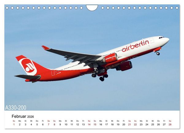 Produktbild: Flugzeuge von Airbus (Wandkalender 2026 DIN A4 quer), CALVENDO Monatskalender