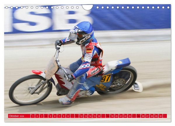 Produktbild: Speedway Sandbahn (Wandkalender 2026 DIN A4 quer), CALVENDO Monatskalender