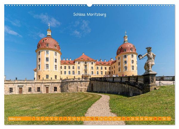 Produktbild: Mitteldeutschland - Landschaft und Kulturdenkmale (hochwertiger Premium Wandkalender 2026 DIN A2 quer), Kunstdruck in Hochglanz