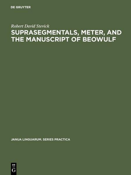 Produktbild: Suprasegmentals, meter, and the manuscript of Beowulf