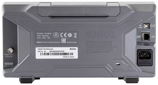 Produktbild: Rigol DS1102Z-E Digital-Oszilloskop 100 MHz 2-Kanal 1 GSa/s 24 Mpts 8 Bit Digital-Speicher (DSO) 1 St.