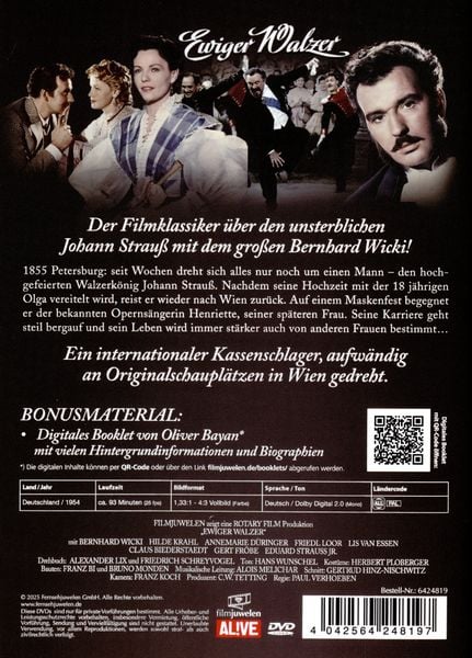 Produktbild: Ewiger Walzer - Die Strau&szlig; Dynastie (1954) (Neuauflage)