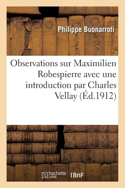 Produktbild: Observations sur Maximilien Robespierre, avec une introduction