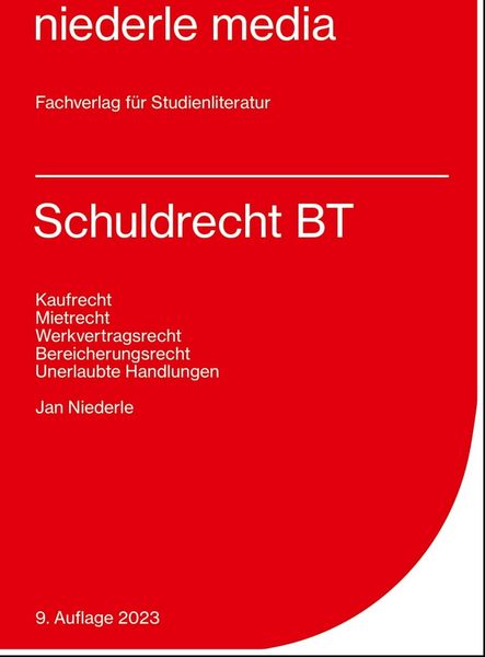 Produktbild: Schuldrecht BT - Karteikarten - 2023