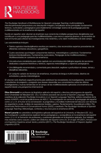 Produktbild: The Routledge Handbook of Multiliteracies for Spanish Language Teaching