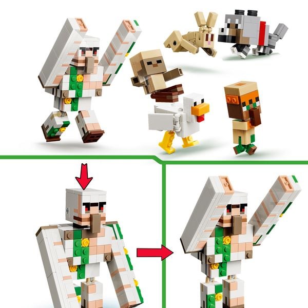 Produktbild: LEGO Minecraft 21592 Angriff des H&uuml;hnerreiters in der W&uuml;ste, Modellbau