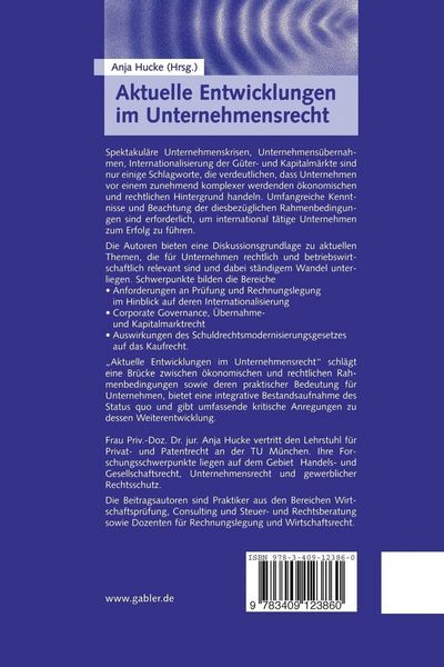 Produktbild: Aktuelle Entwicklungen im Unternehmensrecht