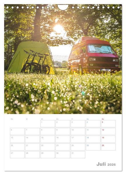 Produktbild: CAMPING-GL&Uuml;CK - Dein Urlaubsplaner (Wandkalender 2026 DIN A4 hoch), CALVENDO Monatskalender