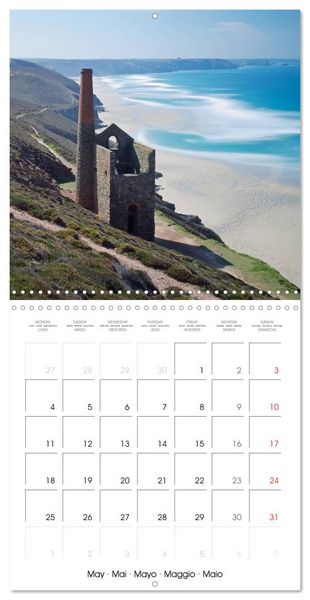 Produktbild: Beautiful Cornish Seascapes (Wall Calendar 2026 12 &times; 12 Inch) CALVENDO 12 Month Wall Calendar