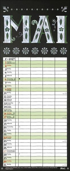 Produktbild: Tafel Timer 2027