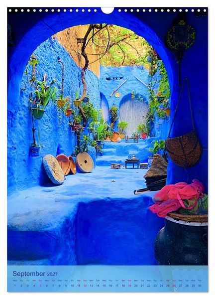 Produktbild: Chefchouen - The Blue City (Wall Calendar 2027 DIN A3 portrait), CALVENDO 12 Month Wall Calendar